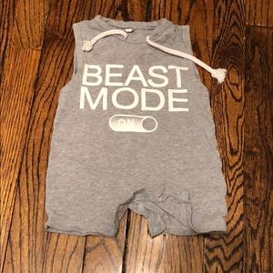 ❌SOLD❌ Beast Mode 0-3 month baby boy outfit